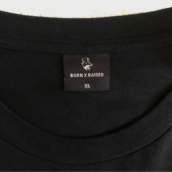 BORN X RAISED Immaculate heart long sleeve shirt BLK size XL - Picture 4 of 7